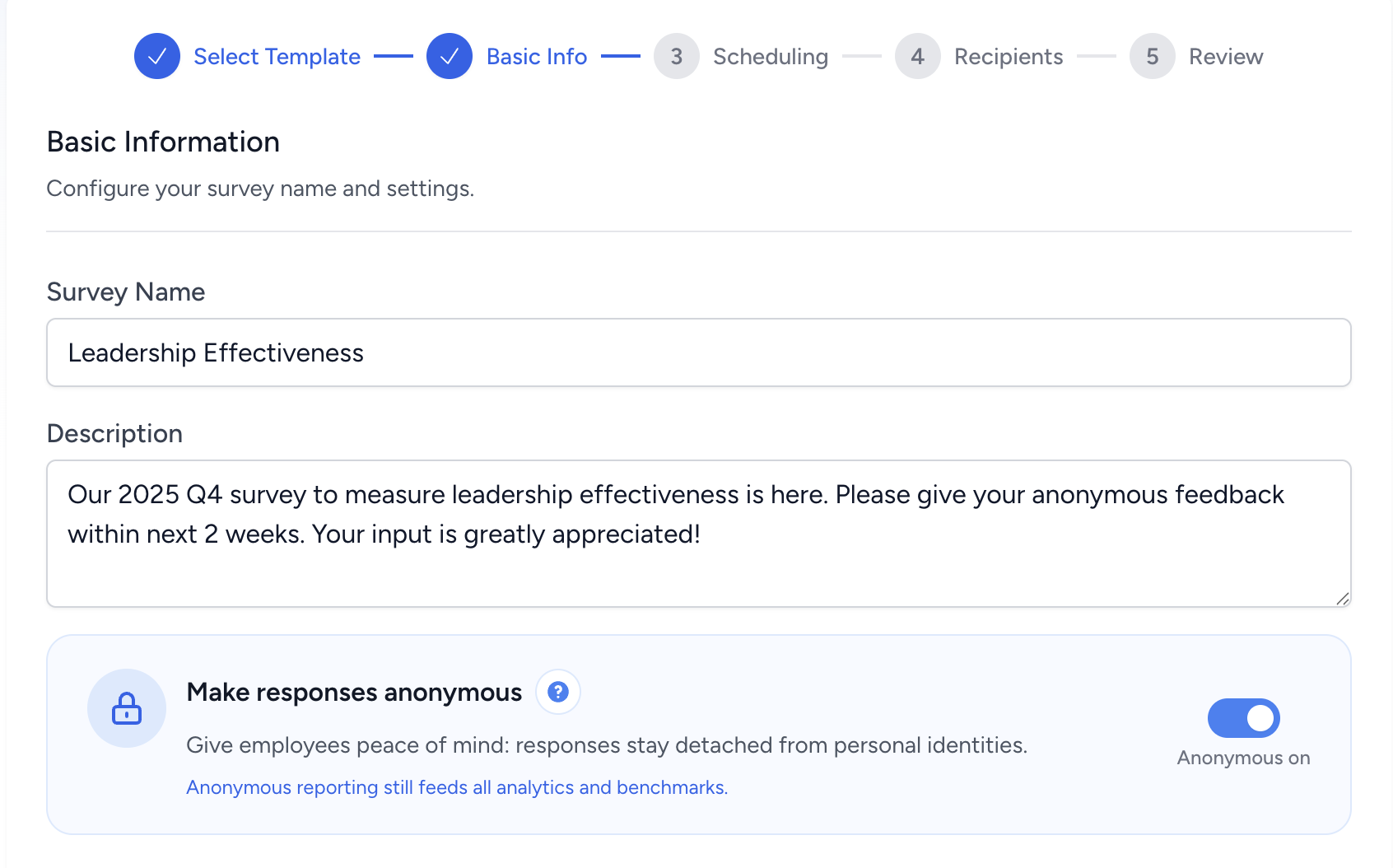 Anonymous Survey Wizzard In FeedbackPulse