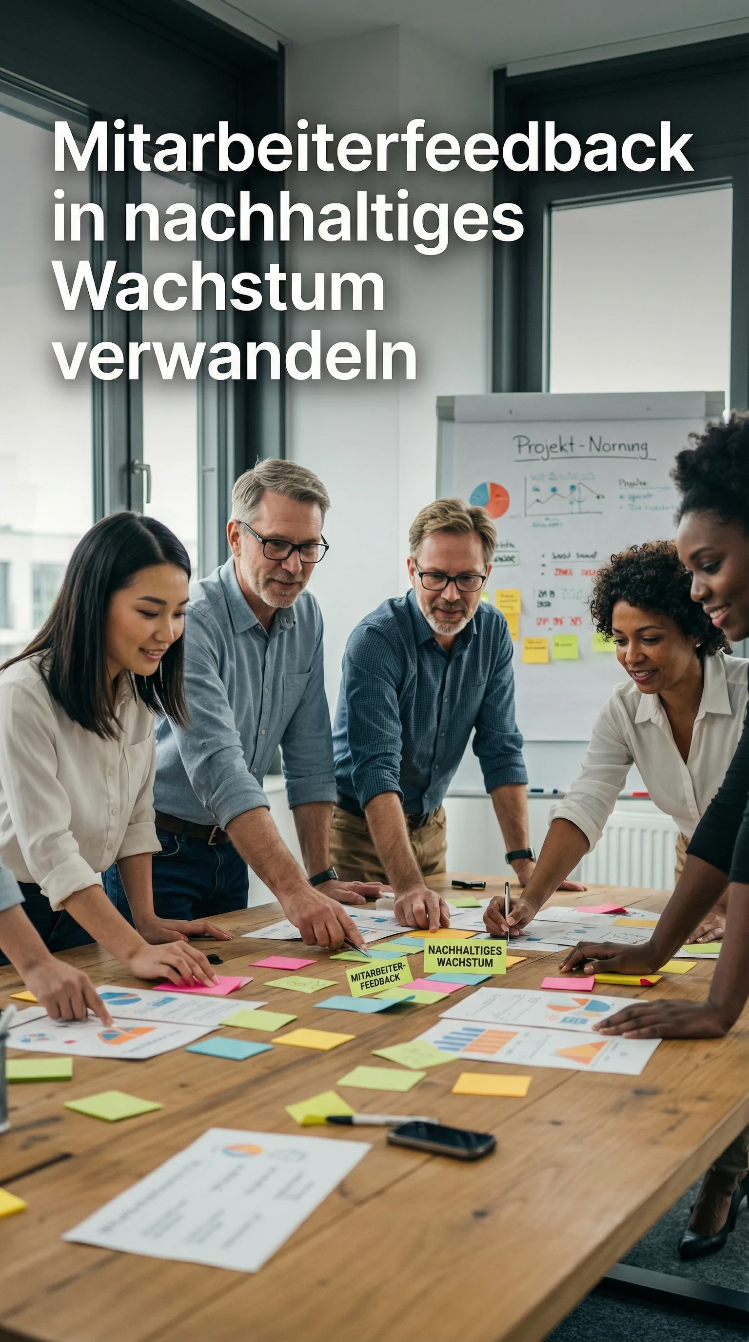 HR-Managerin analysiert Engagement-Dashboard mit Echtzeit-Umfrageergebnissen
