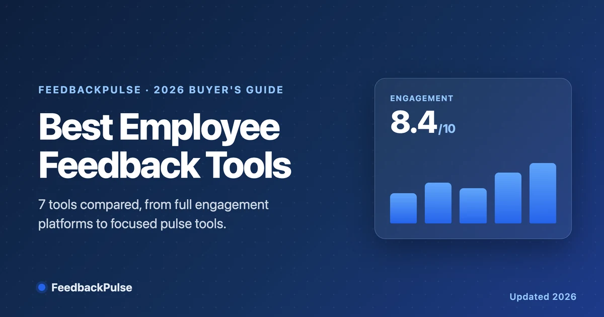Best Employee Feedback Tools (2026 Buyer Guide)