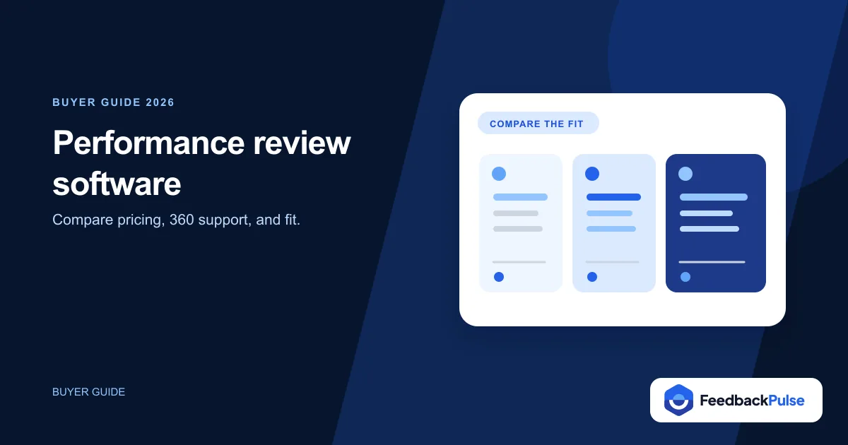 Performance review software comparison board for small and growing teams