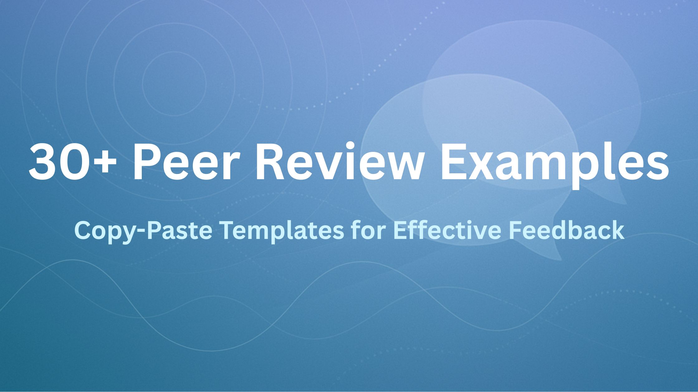 30 best industry specific peer review examples
