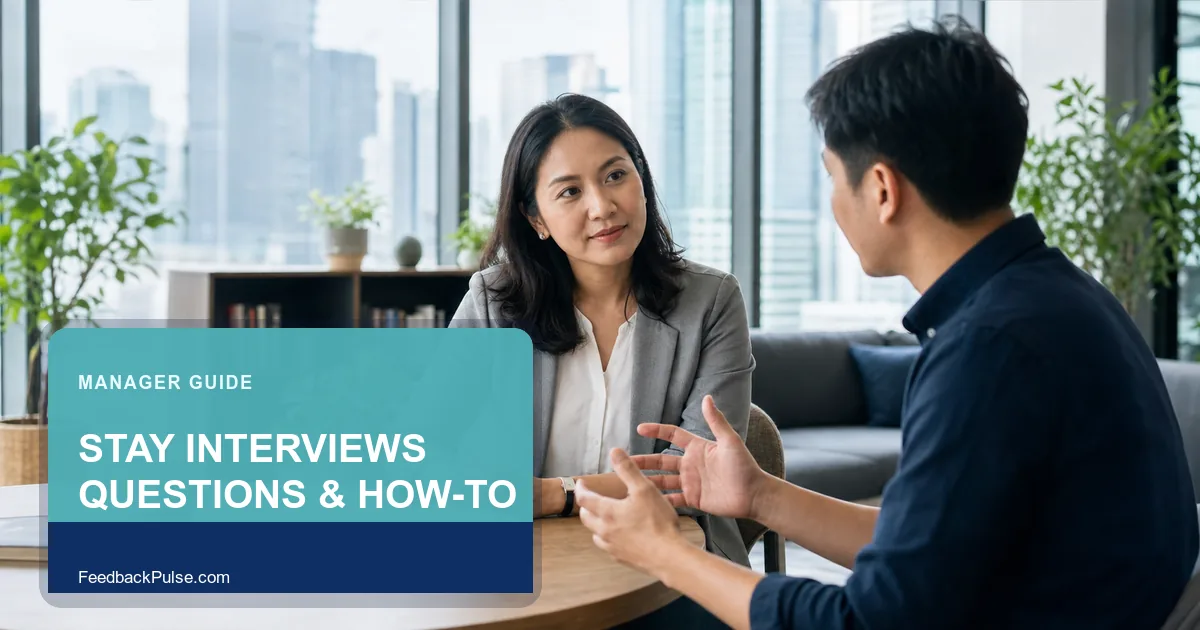 Manager listening to an employee during a candid stay interview